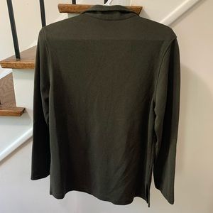 Ladies button down casual long sleeve shirt